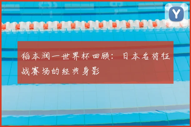 稻本润一世界杯回顾:日本名将征战赛场的经典身影